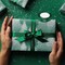 Pack of 3 Double Face Satin Ribbon-3X(0.78 Inch X 24Yards). Forest Green